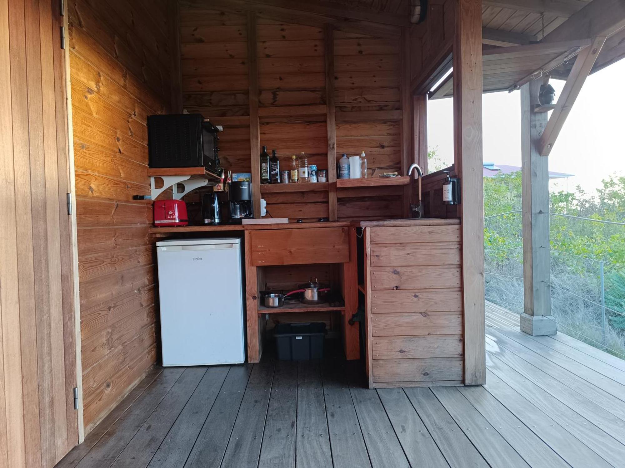 Ti Kaz Anoli Cottage En Bois Avec Vue Sur La Baie Terre-de-Bas Eksteriør bilde